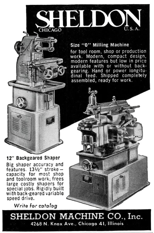 Photo Index - Sheldon Machine Co., Inc. - metal shaper