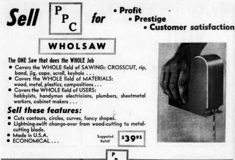 Power Products Co. 1952 Ad