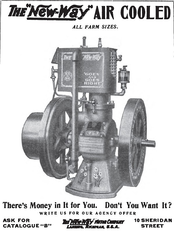 UMA Engine Co 1911 United Mfg Gas Engines New Metal Sign: Jackson Michigan 
