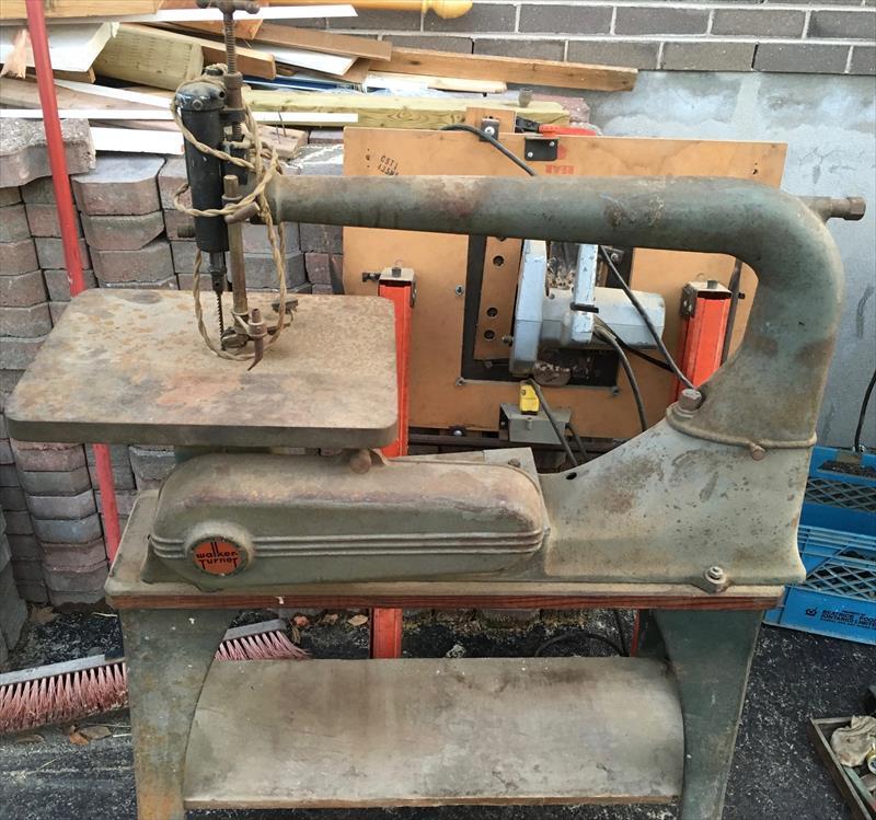 1940's walker turner scroll/jig saw complete CAN 200.00 (Kingston