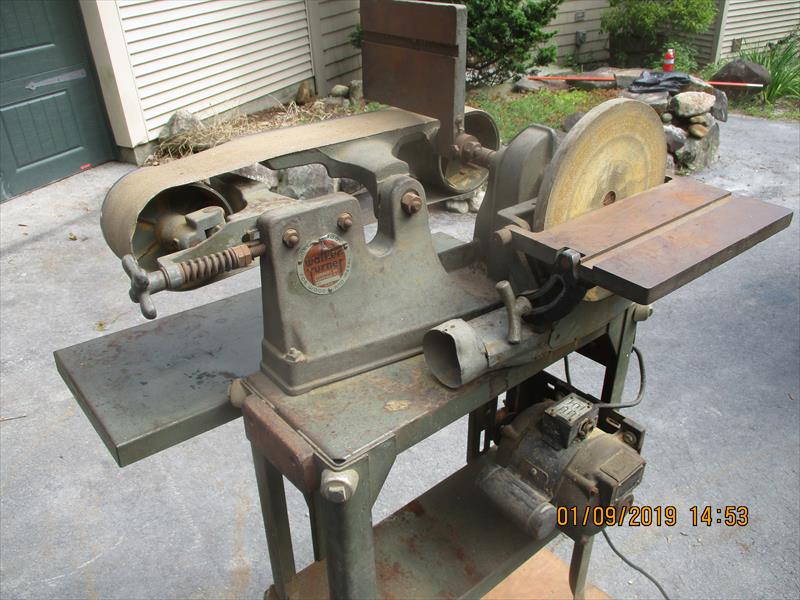 FS Walker Turner Belt/Disc Sander,Orig.Steel Stand US 275.00 (NEW