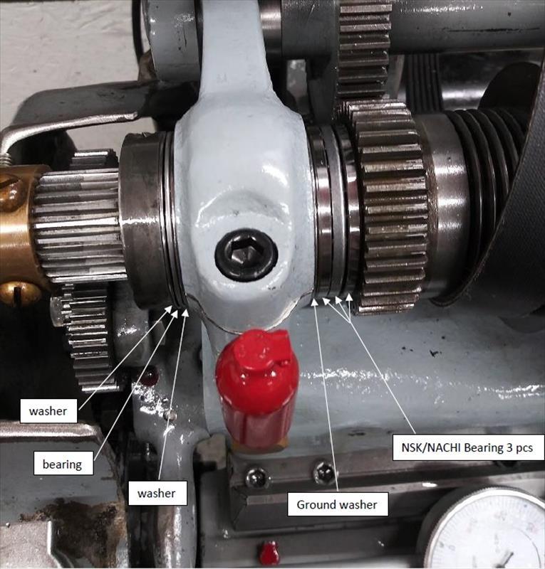 Thrust and take up bearings set South Bend lathe 9 US 100.00
