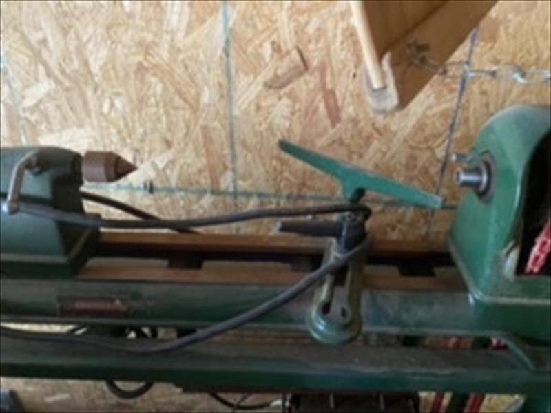 Green Vintage Wooden Lathe US 200.00 (Peculiar, Missouri