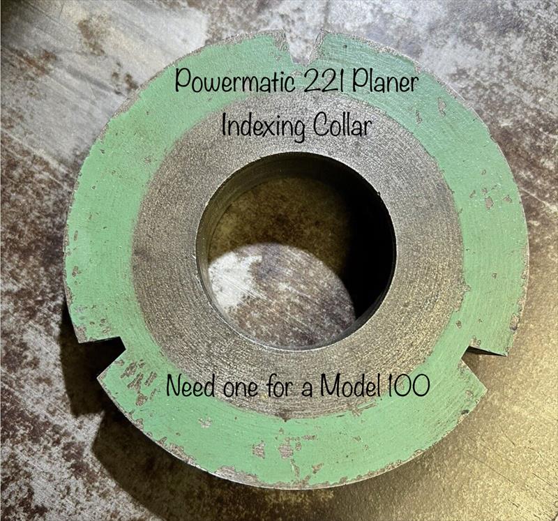 Wanted Powermatic Model 100 12” Planer Index Coll US 10.00