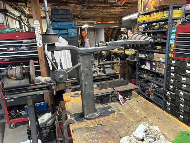 Dwight Slate Flat Belt Drill Press 1886 US 50.00 (Acton, MA)